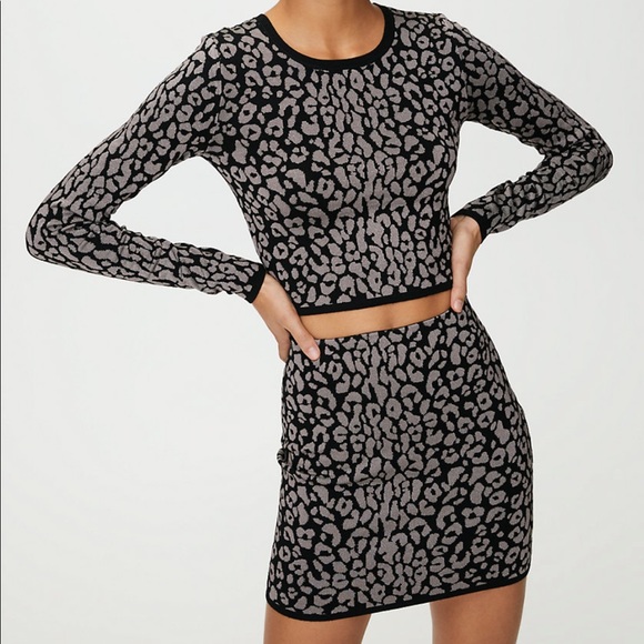 Aritzia Sweaters - ARITZIA Sunday Best Volpe metallic sweater And skirt  set.